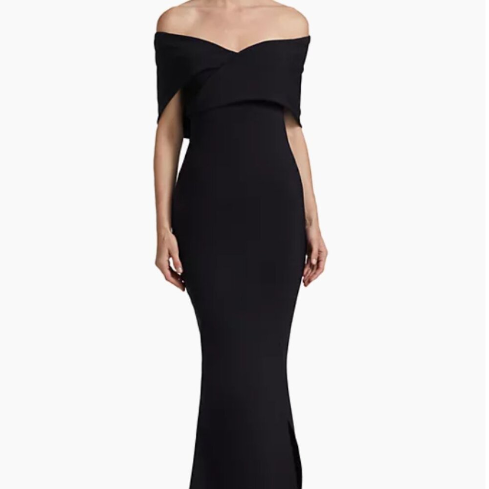 Chiara Boni La Petite Robe Stretch Jersey Fishtail Gown